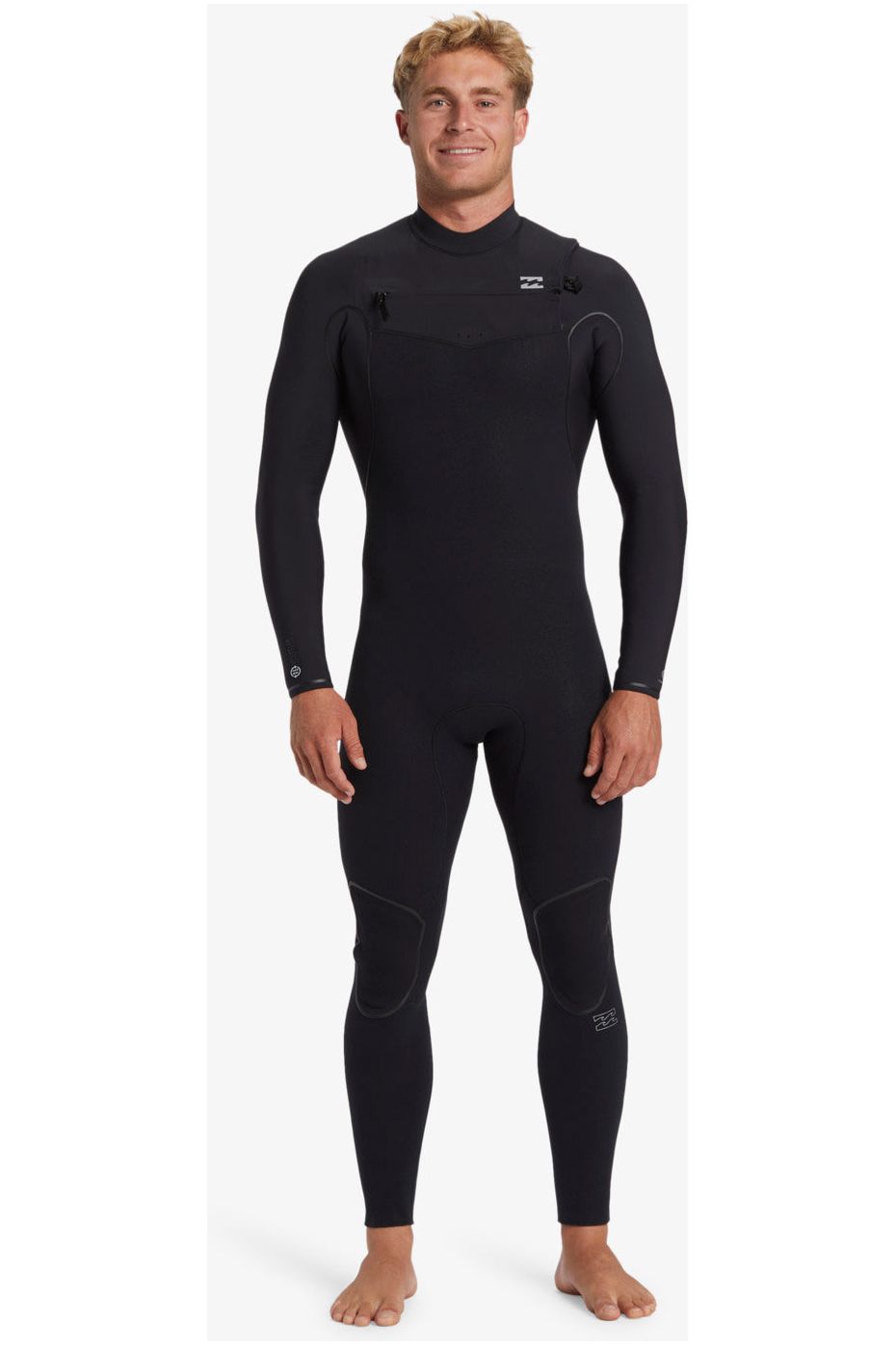 Billabong 4/3 Furnace Natural Chest Zip Wetsuit Black