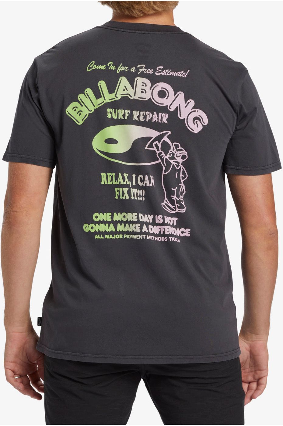 Billabong Relax Short Sleeve T-Shirt Washed Black