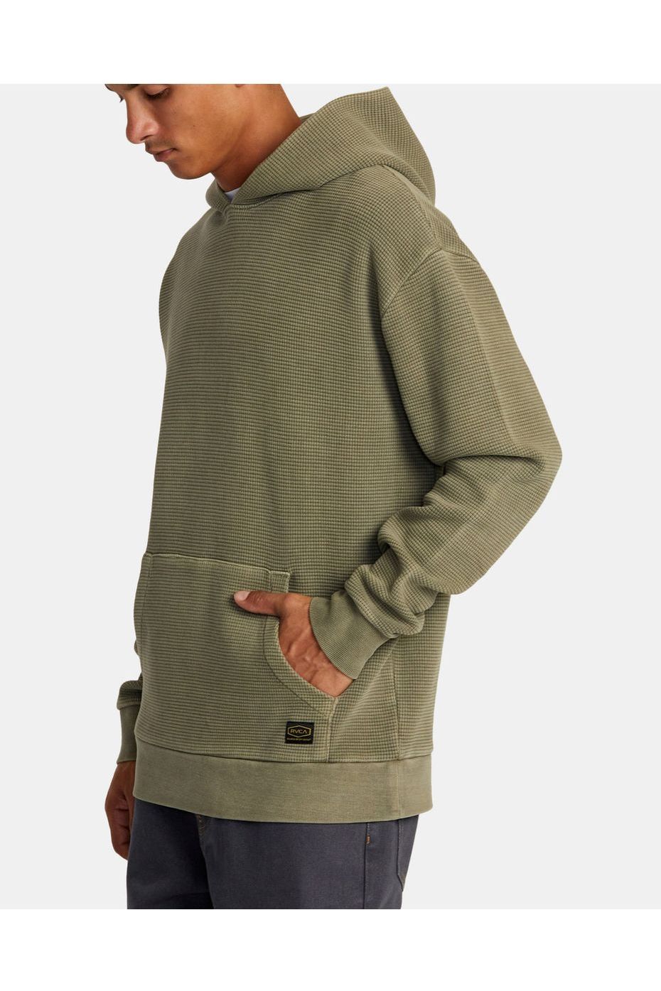 Rvca Dayshift Thermal Hoodie Olive