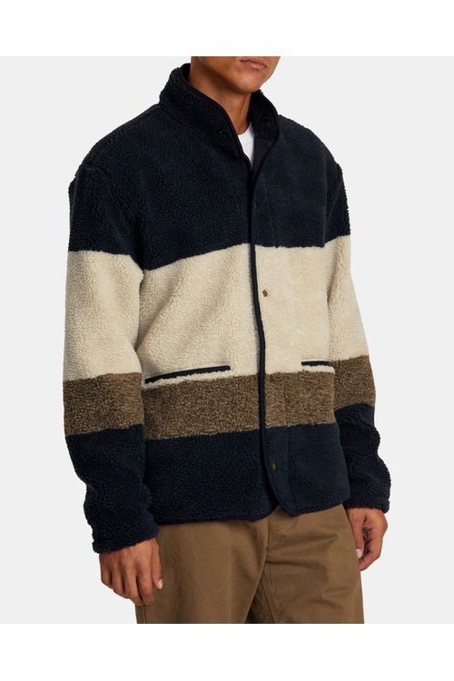 Rvca Westwood  Snap Fleece Drak Khaki