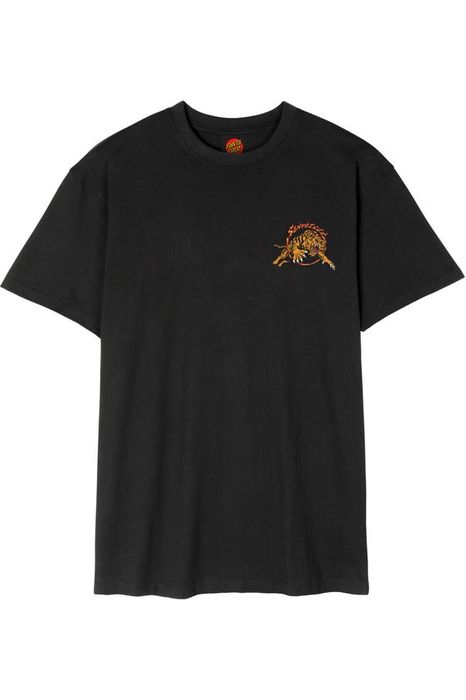 Santa Cruz Salba Tiger Redux Short Sleeve T-Shirt Black