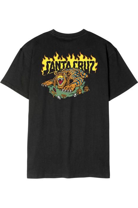 Santa Cruz Salba Tiger Redux Short Sleeve T-Shirt Black