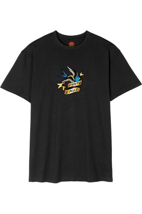 Santa Cruz Sommer Sparrow Front T-Shirt Black