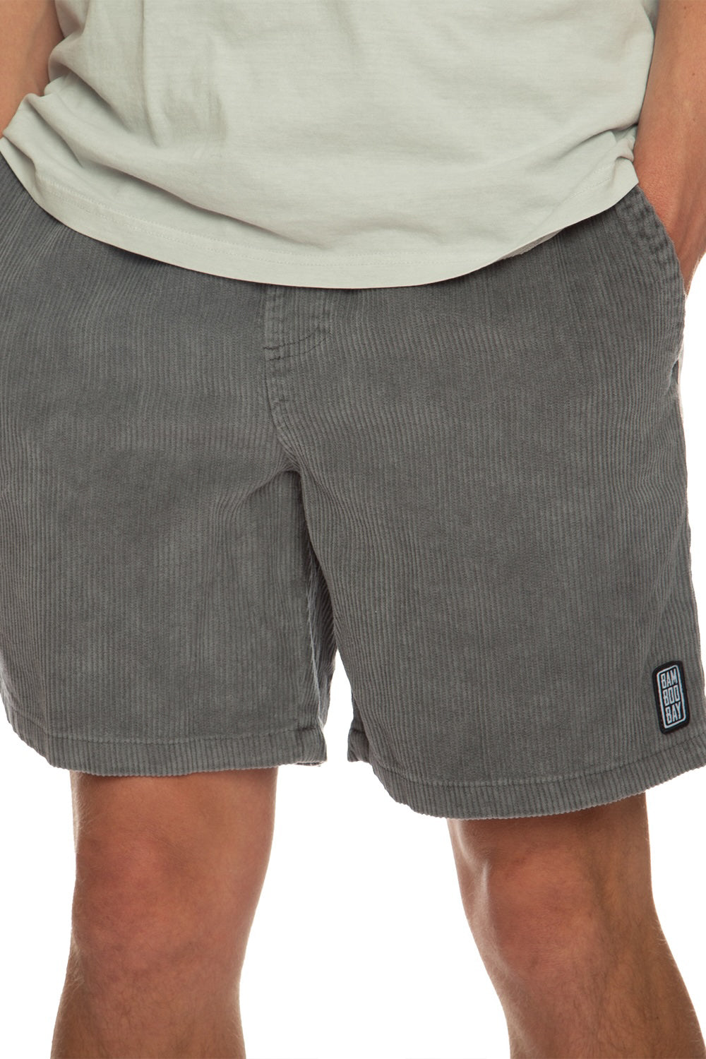 BamBooBay Chill Cord Shorts Grey