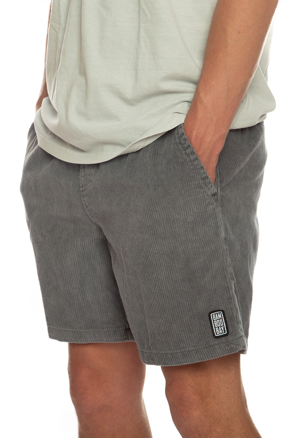 BamBooBay Chill Cord Shorts Grey