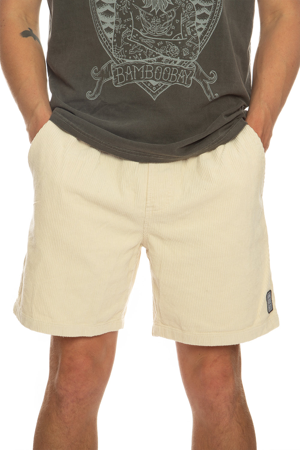 BamBooBay Chill Cord Shorts Sand