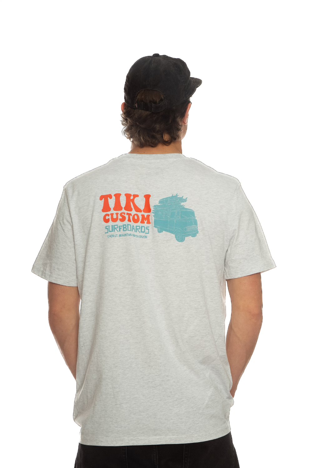 Tiki Car Stack T-Shirt Light Grey