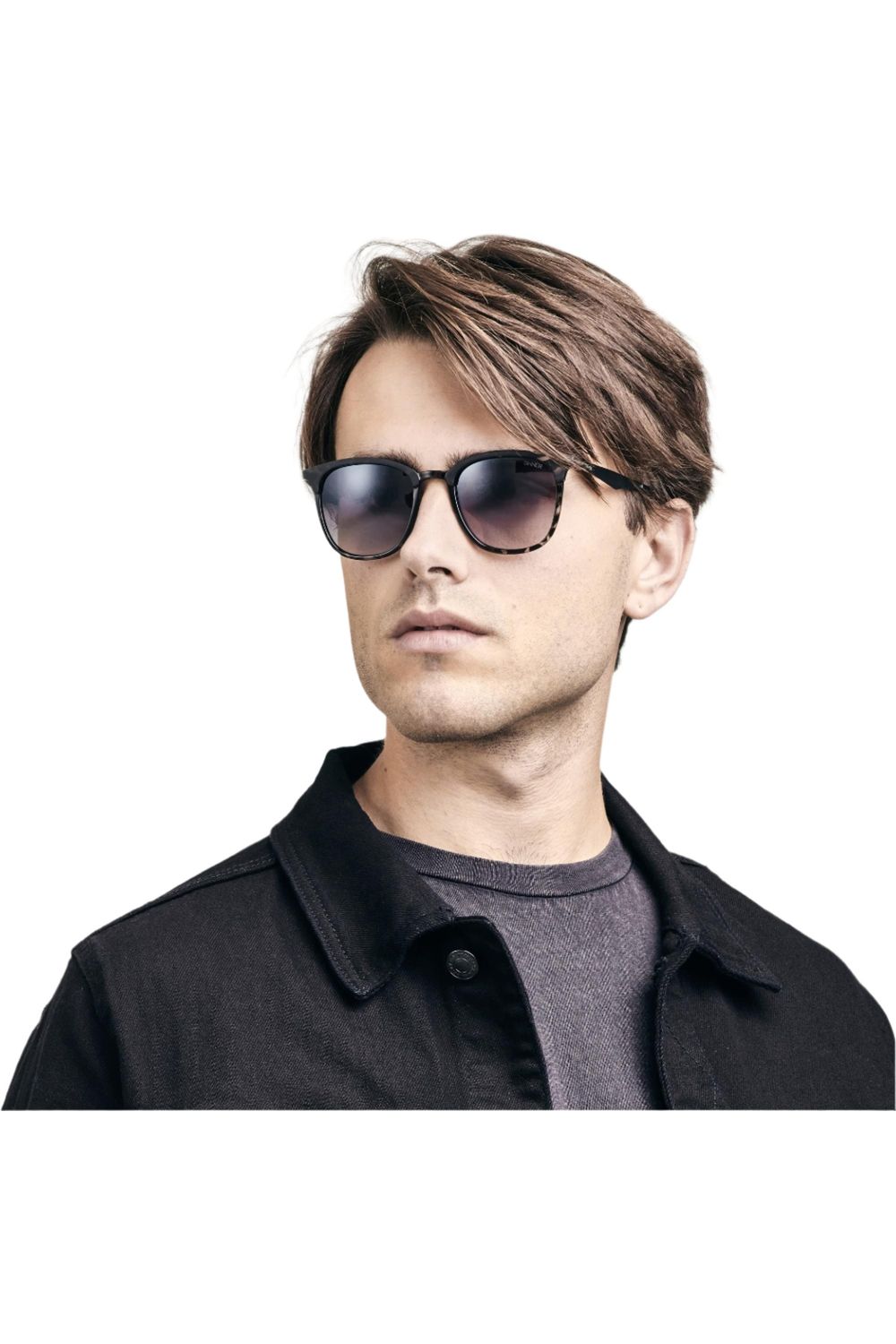 Sinner Cowell Sunglasses Matte Black Grey-Smoke Mirror