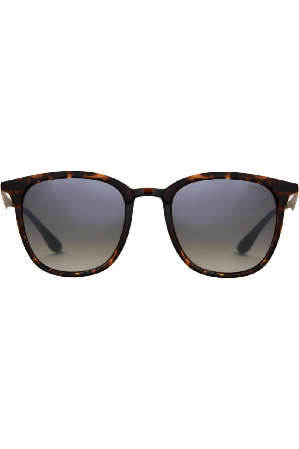 Sinner Cowell Sunglasses Matte Brown Yellow Tort-Green Mirror