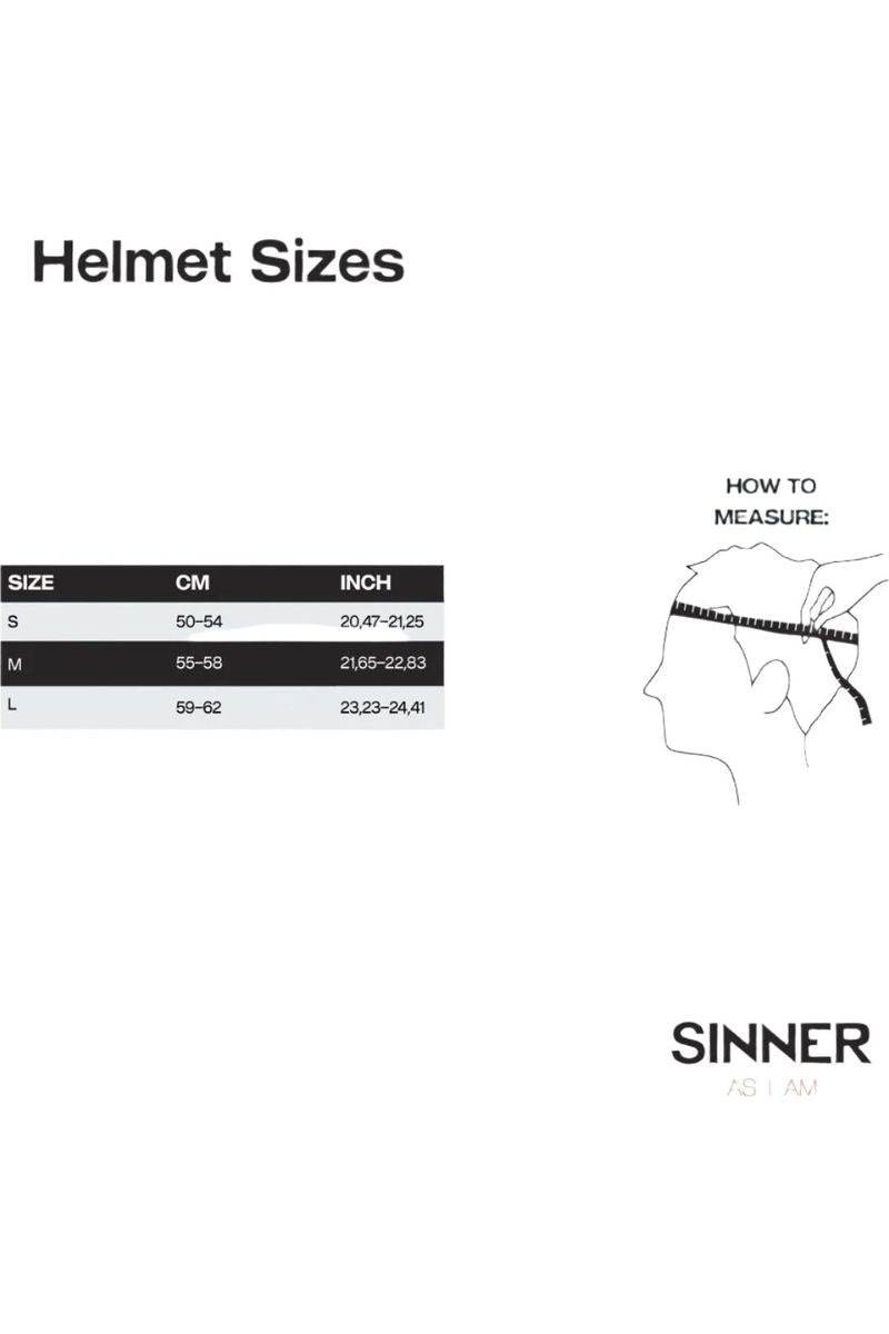 Sinner Crest Helmet Matte White