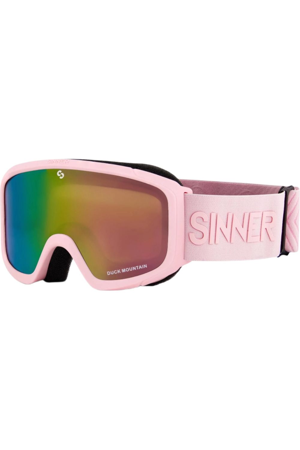 Sinner Duck Mountain Kids Goggles Light Pink Pink Lens