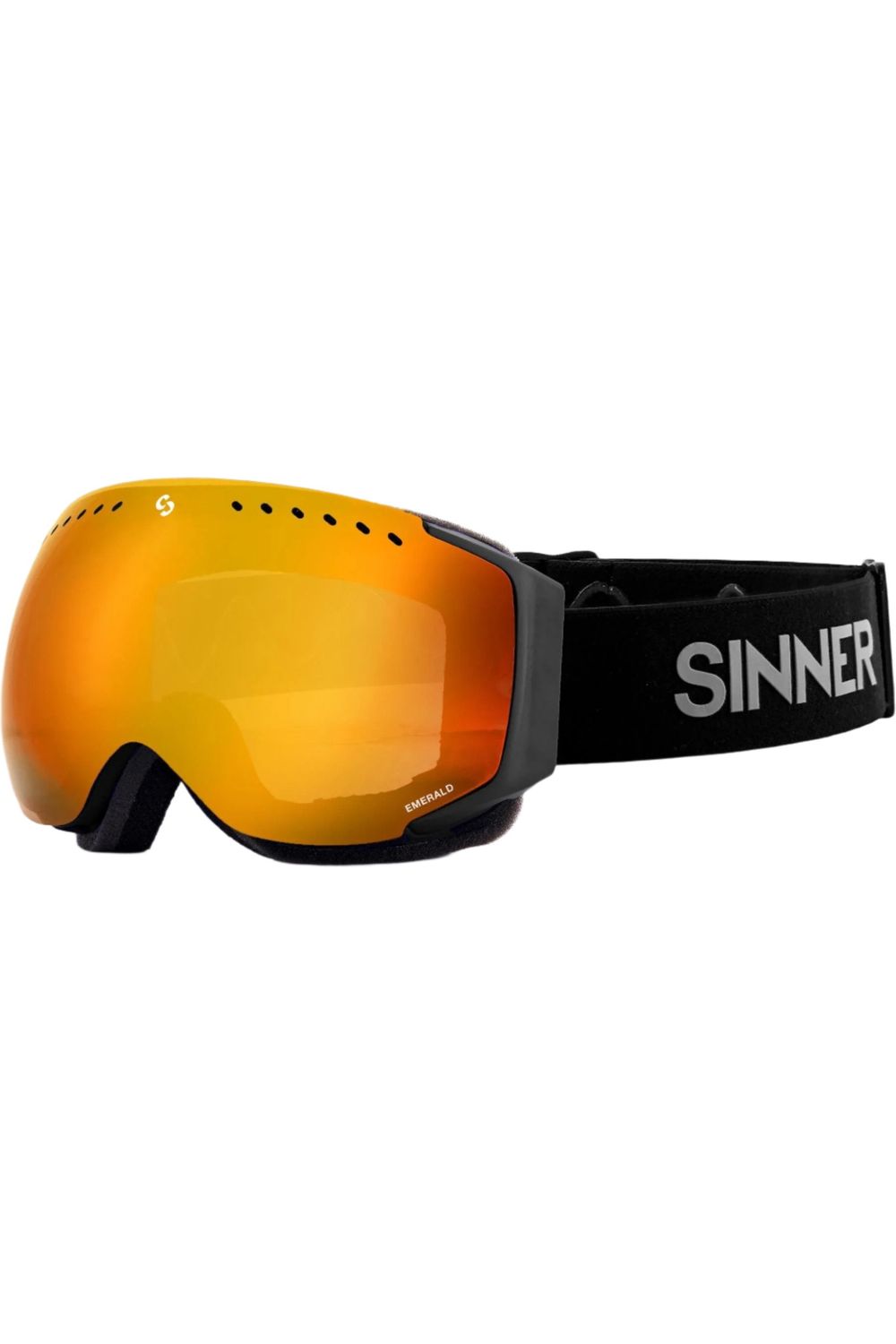 Sinner Emerald Goggles Matte Black Orange Lens