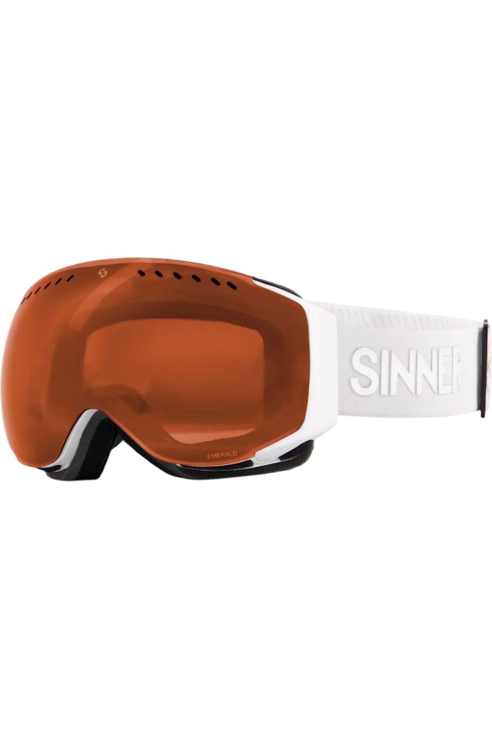 Sinner Emerald Goggles Matte White Orange