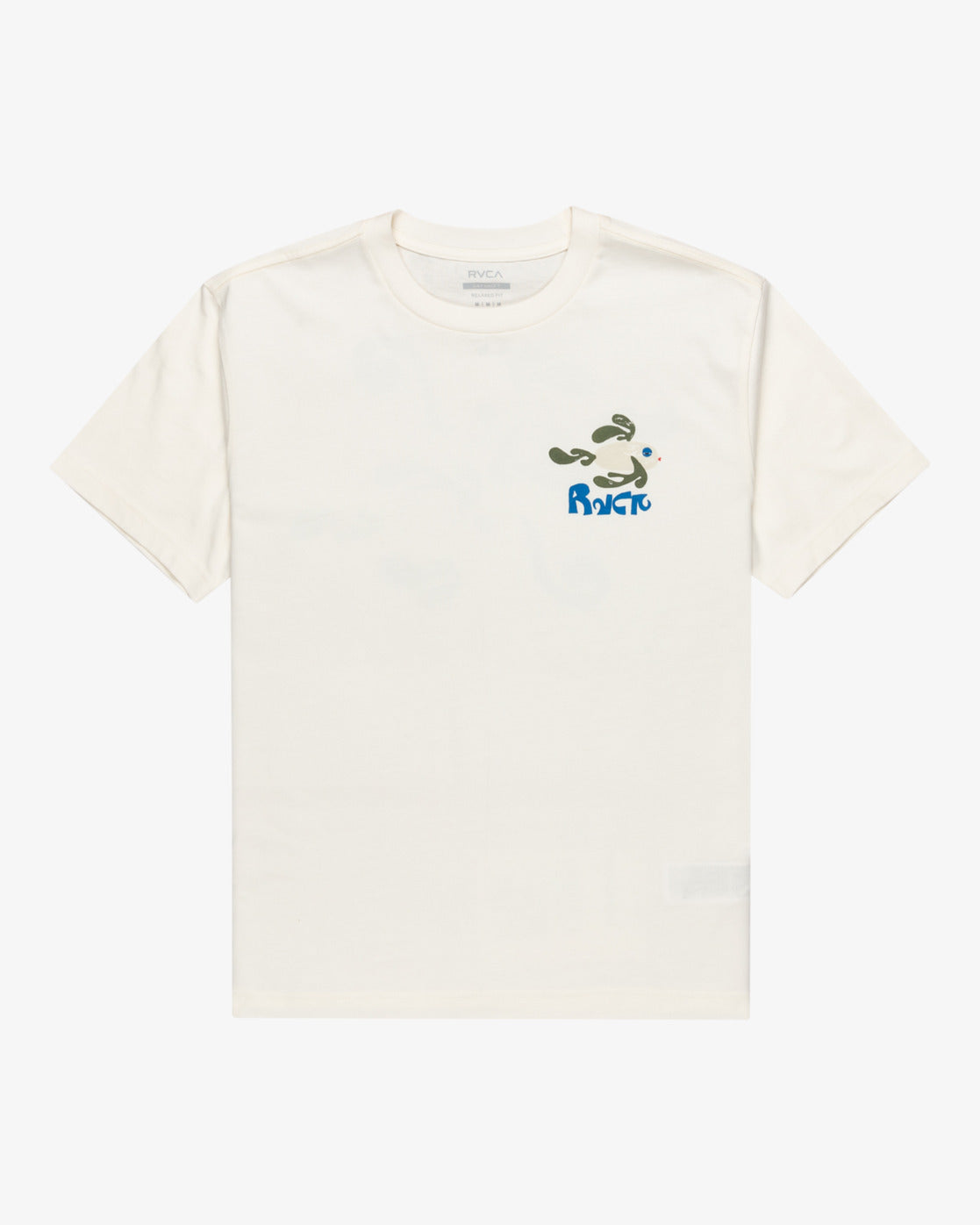 RVCA Fishschool Short Sleeve T-Shirt Antique White