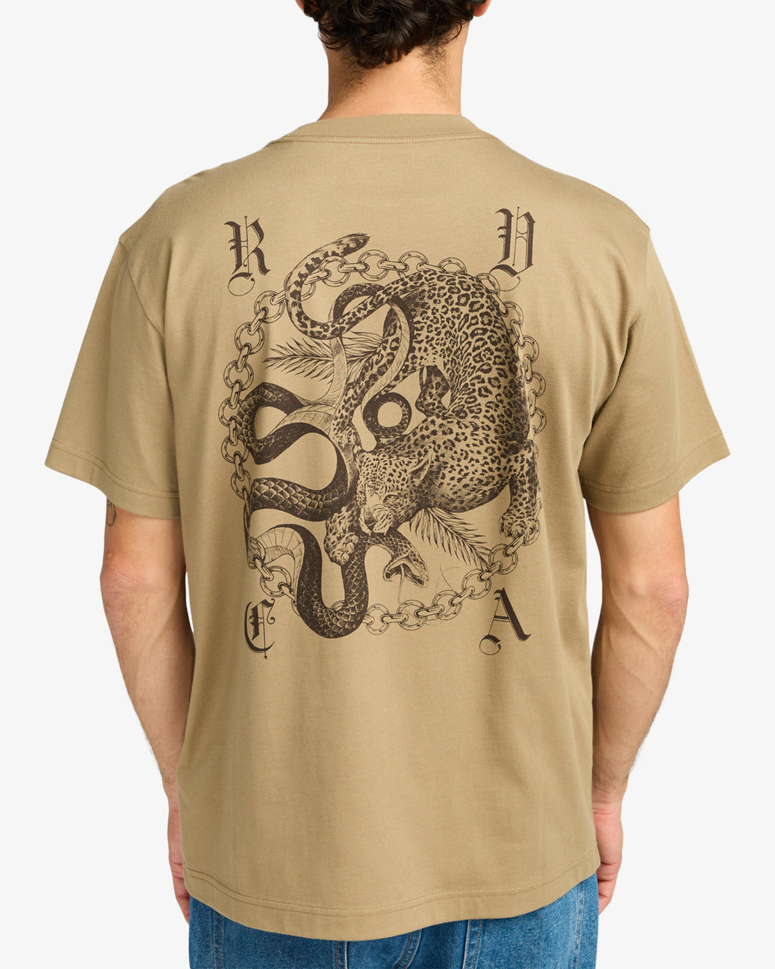 RVCA Benj Battle Short Sleeve T-Shirt Coyote