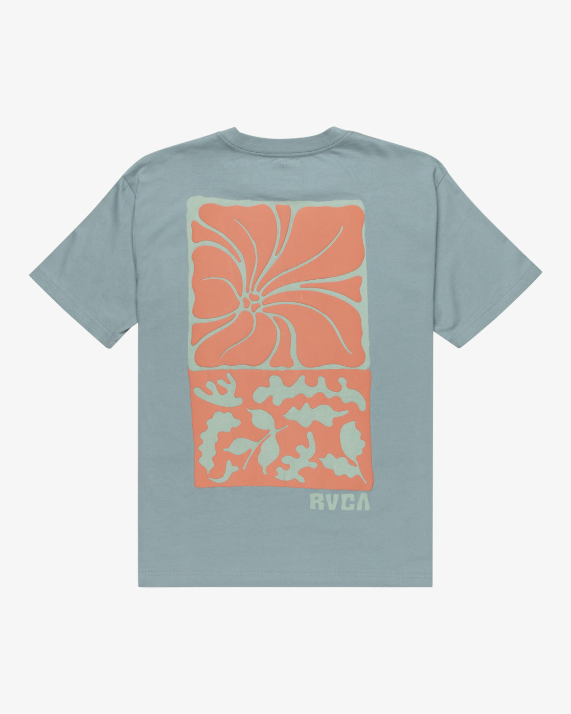 RVCA Hibiscus Stamp Short Sleevet-Shirt Lead