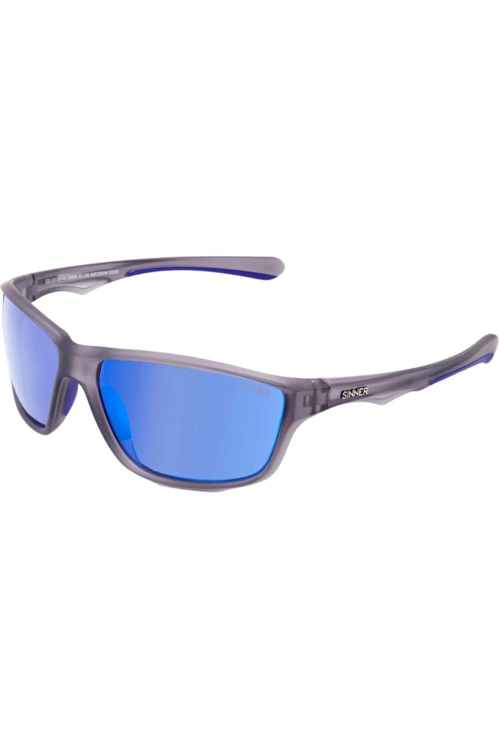 Sinner Eyak Sunglasses Matte Cry Black-Sintec Smoke