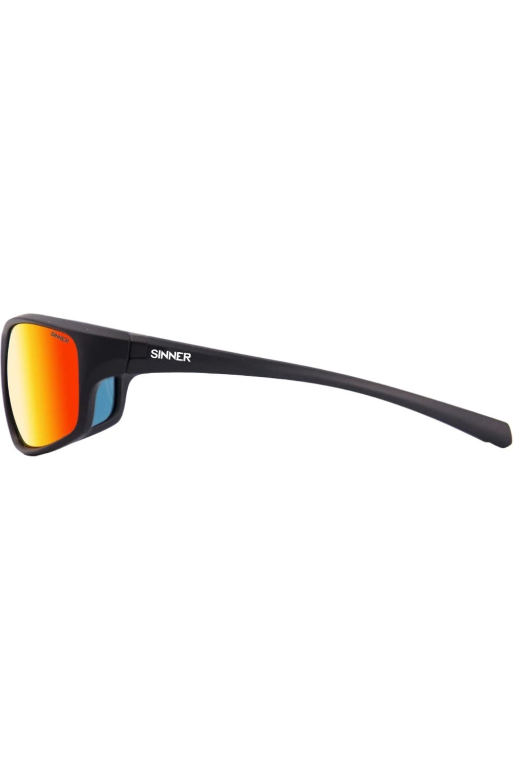 Sinner Fonds Sunglasses Matte Black-Sintec Brown Red Oil