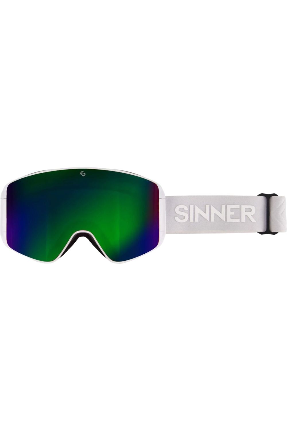 Sinner Aura Goggles Matte White Green Pink