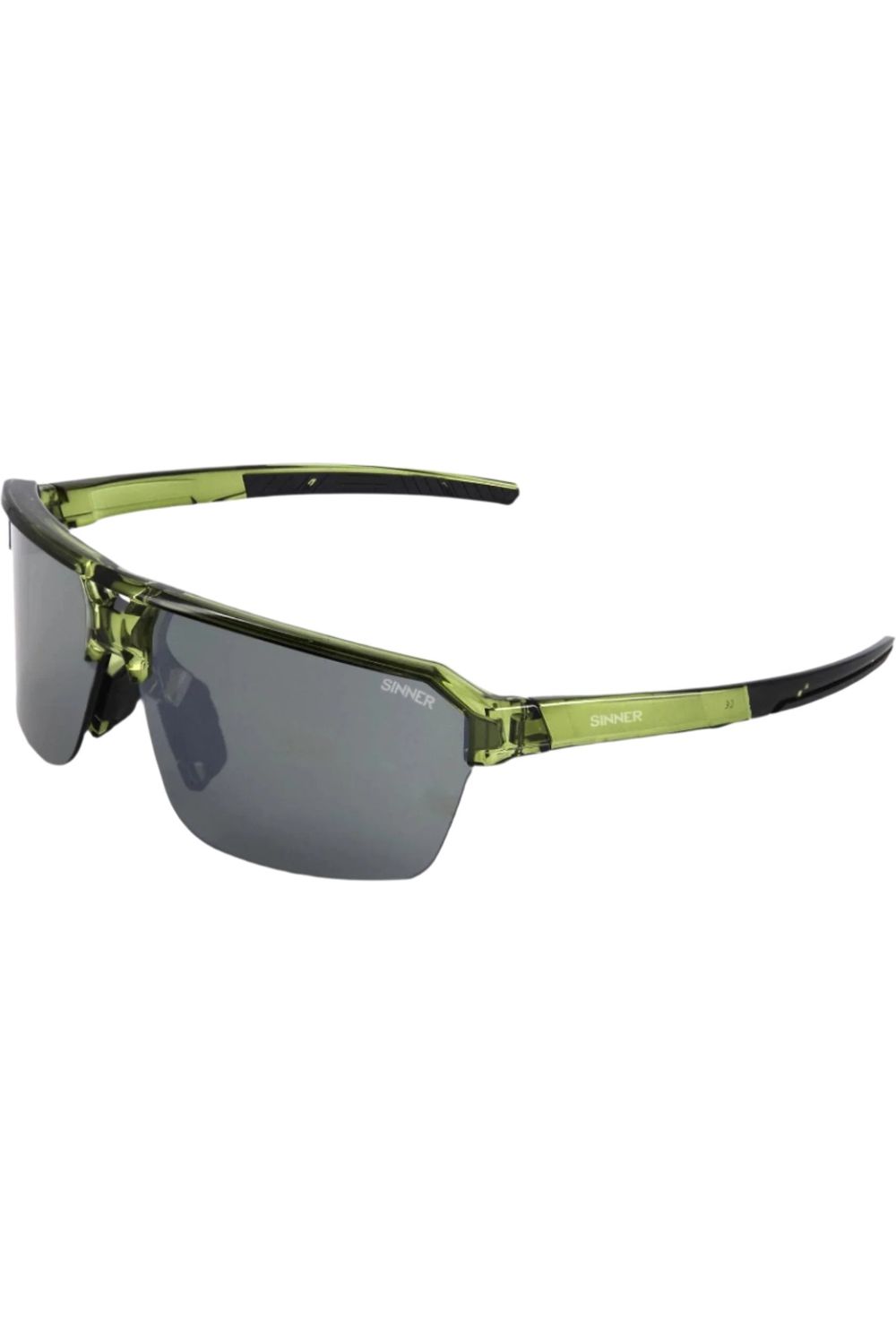 Sinner Bolt Sunglasses Matte Green Black-Green Flash Mirror