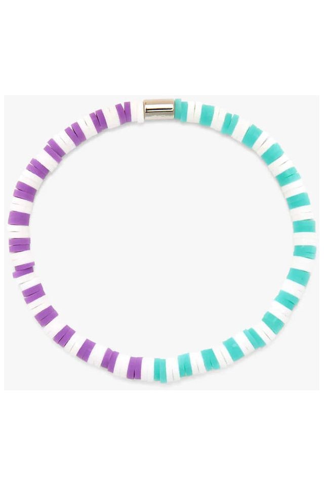 Pura Vida Seascape Vinyl Disc Stretch Bracelet Gumdrop