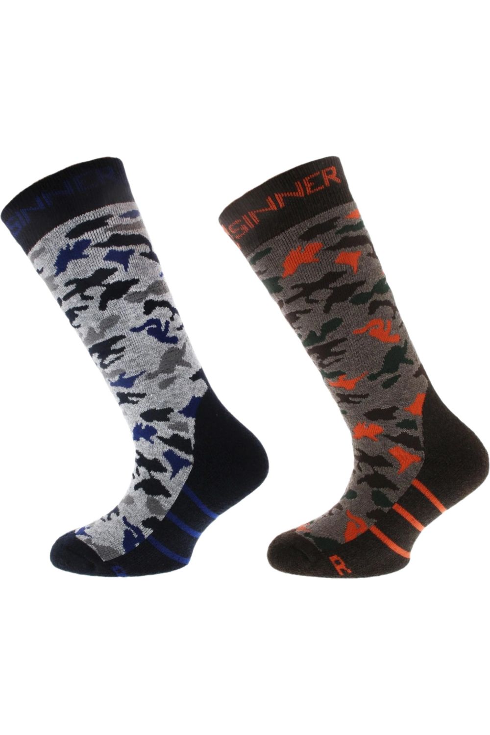 Sinner Kids Boys Ski Socks Camo