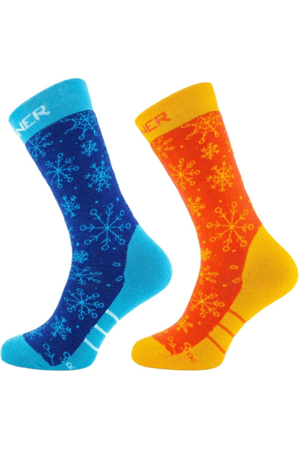 Sinner Kids Ski Socks Snow Blue Orange