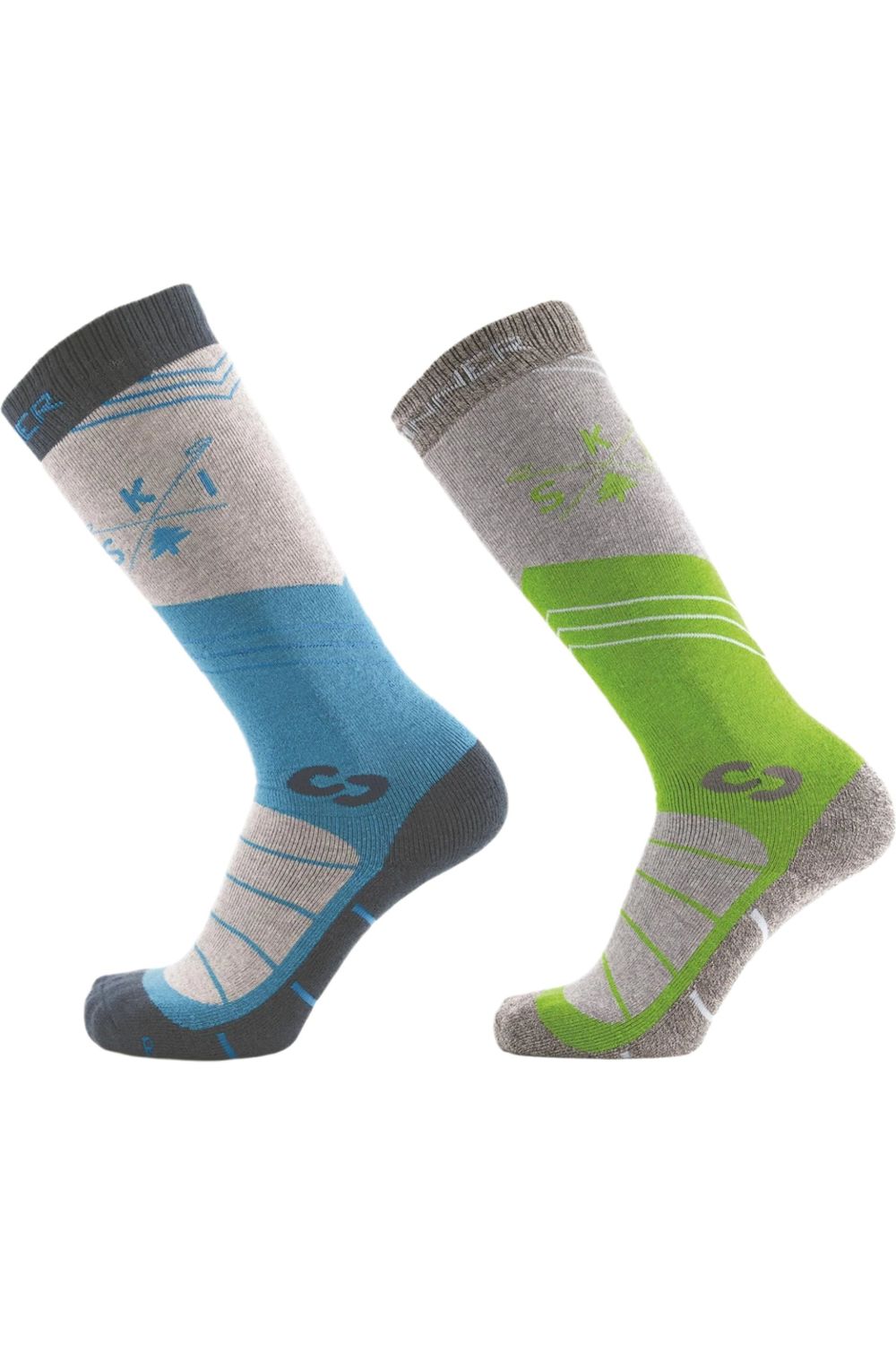 Sinner Mens Ski Socks Mountain Blue