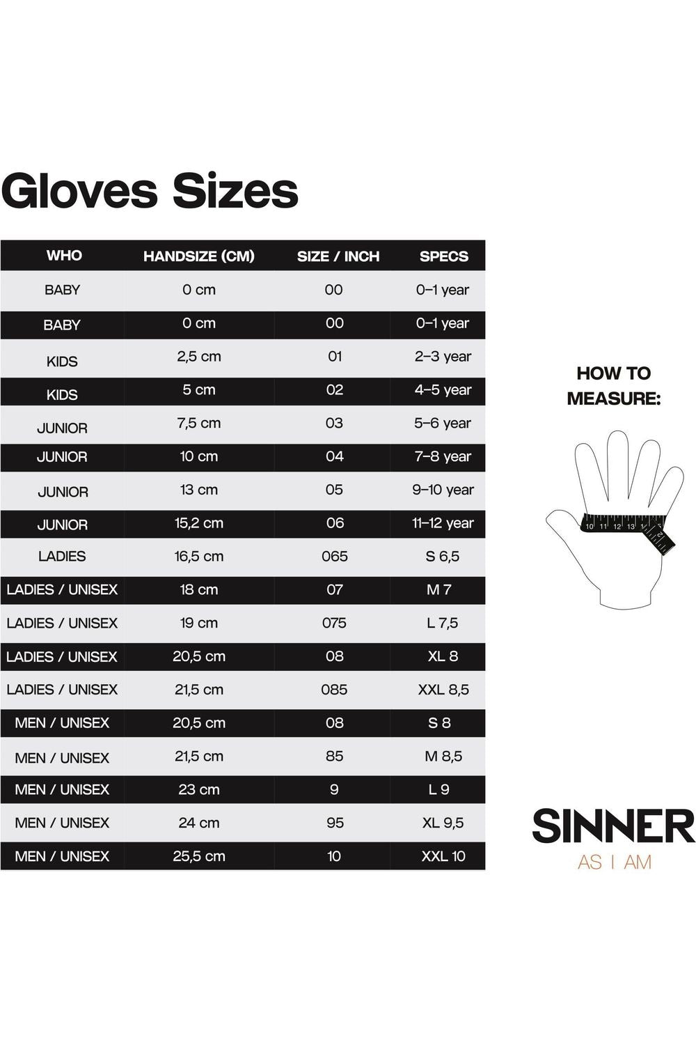 Sinner Mesa Womens Snow Glove Black