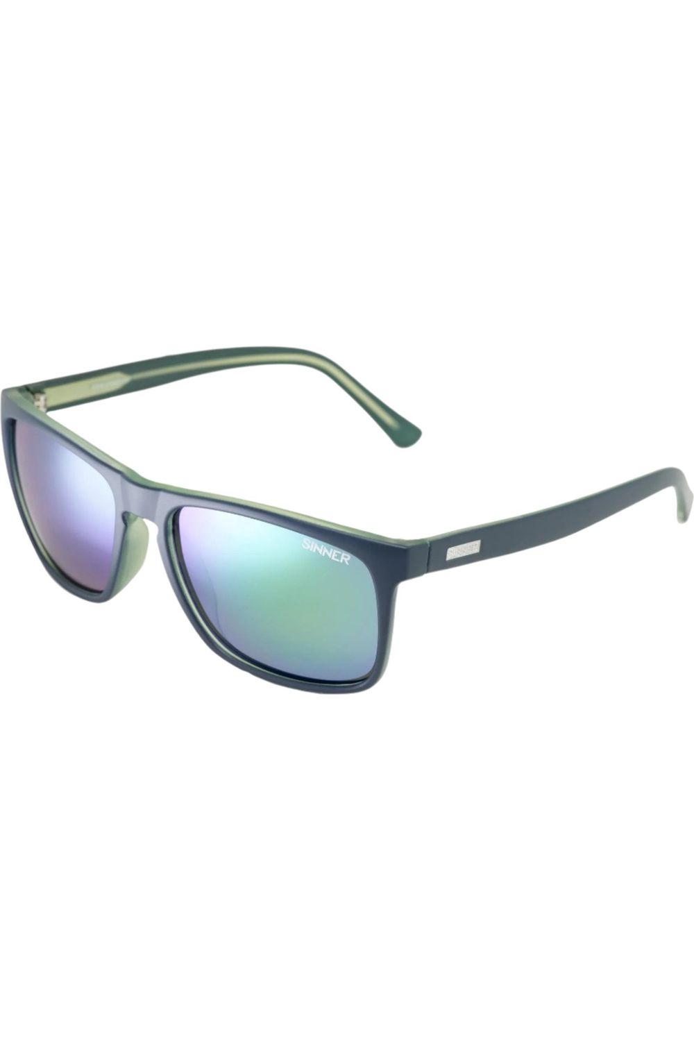 Sinner Oak Sunglasses Matte Blue Green CX-Sintec Green Mirror