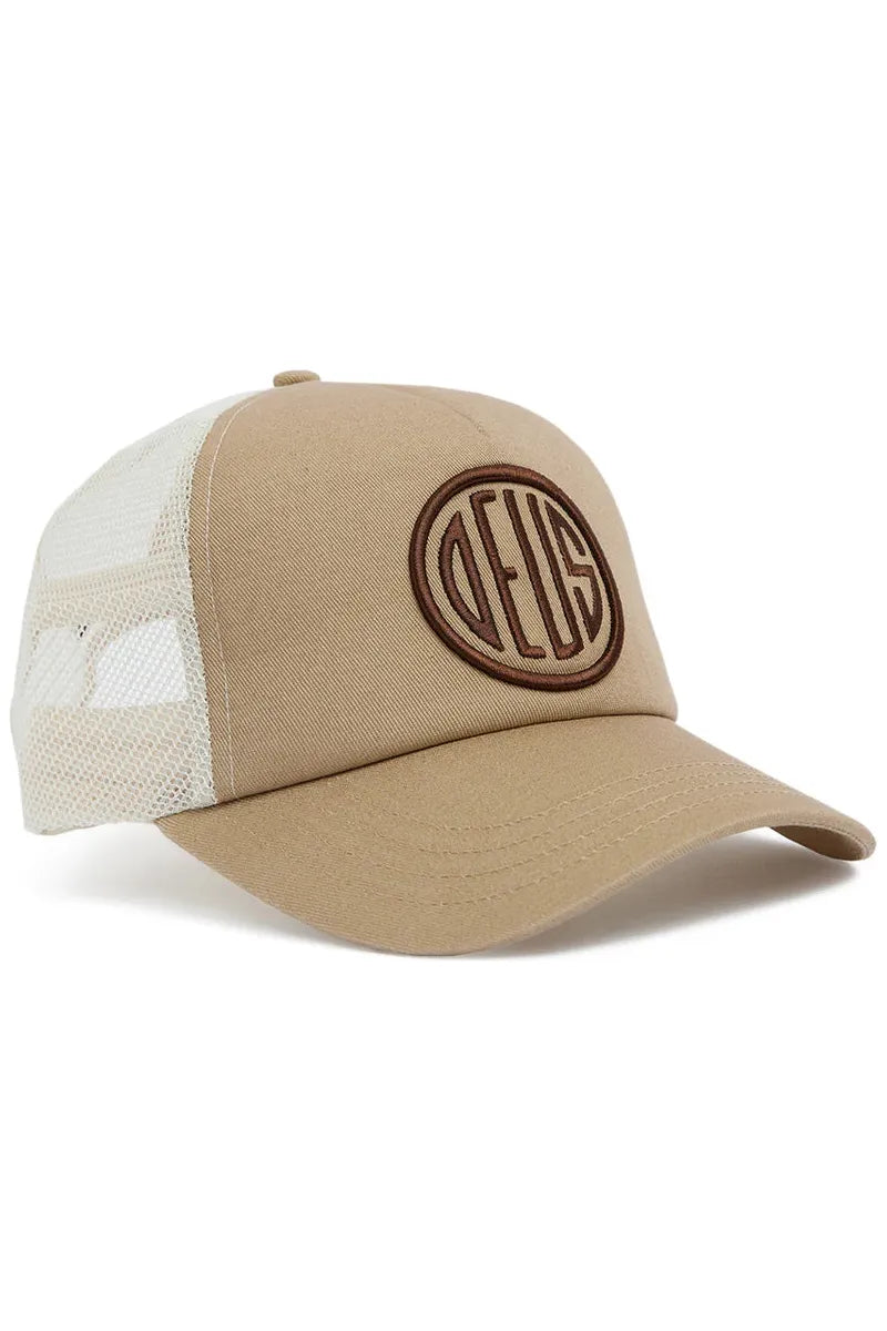 Deus Pill Logo Trucker Khaki