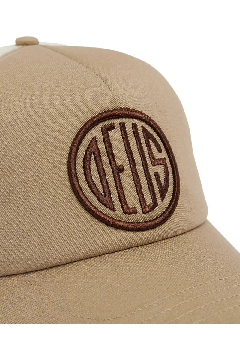 Deus Pill Logo Trucker Khaki