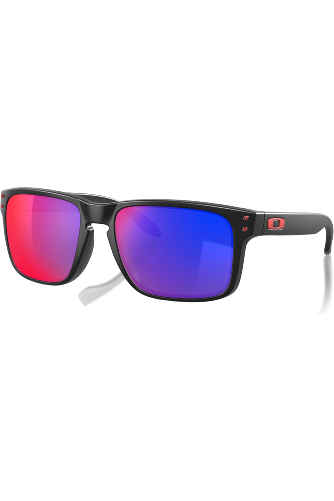 Oakley Holbrook Sunglasses Matte Black Red Iridium