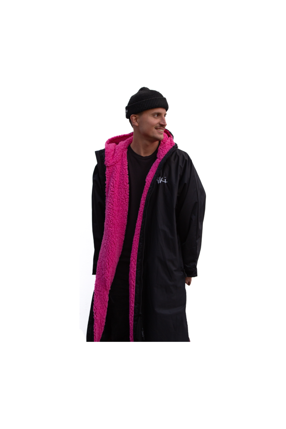 Tiki Tech Robe Black Pink