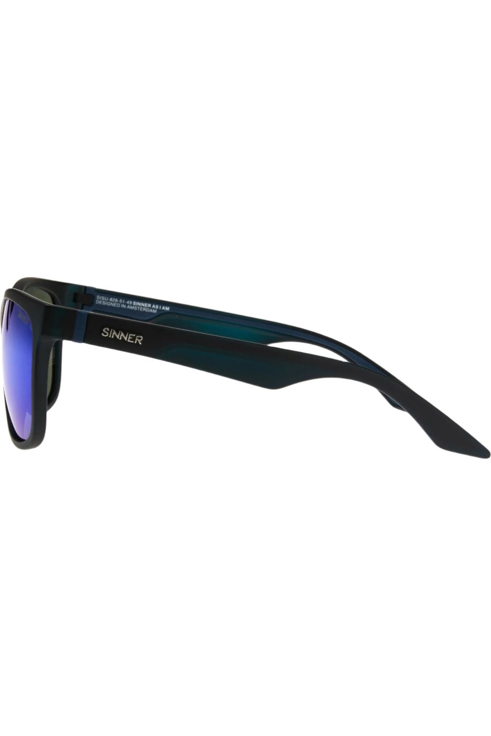 Sinner Rockford Sunglasses Matte Black-Icy Blue Oil