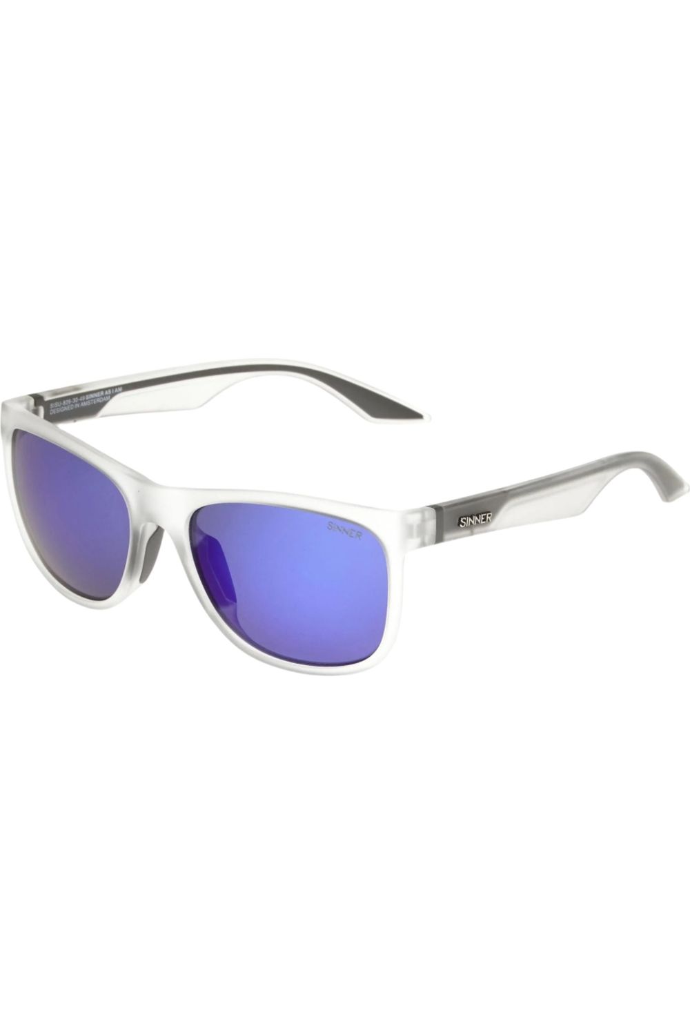 Sinner Rockford Sunglasses Crystal White-Blue Oil