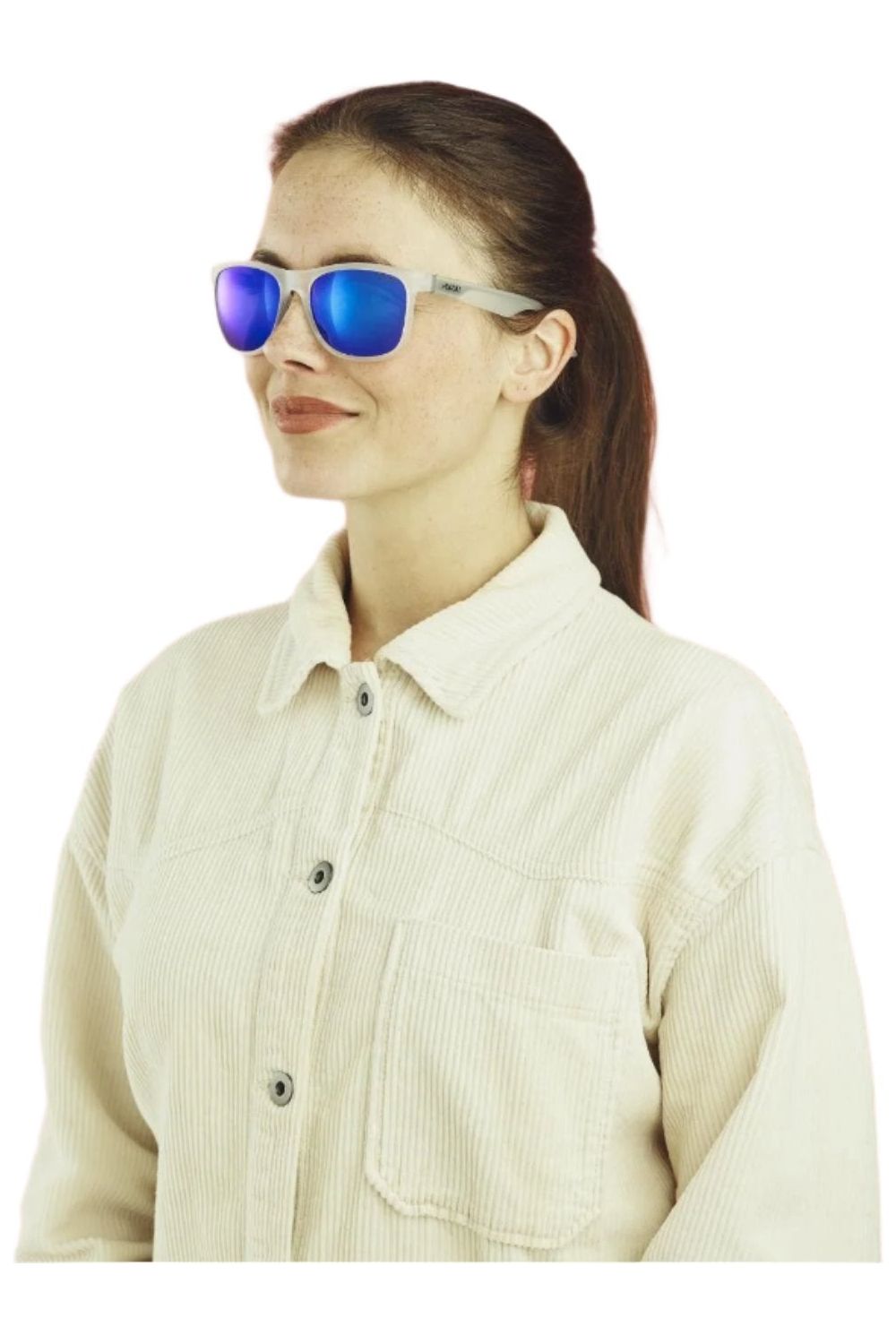 Sinner Rockford Sunglasses Crystal White-Blue Oil