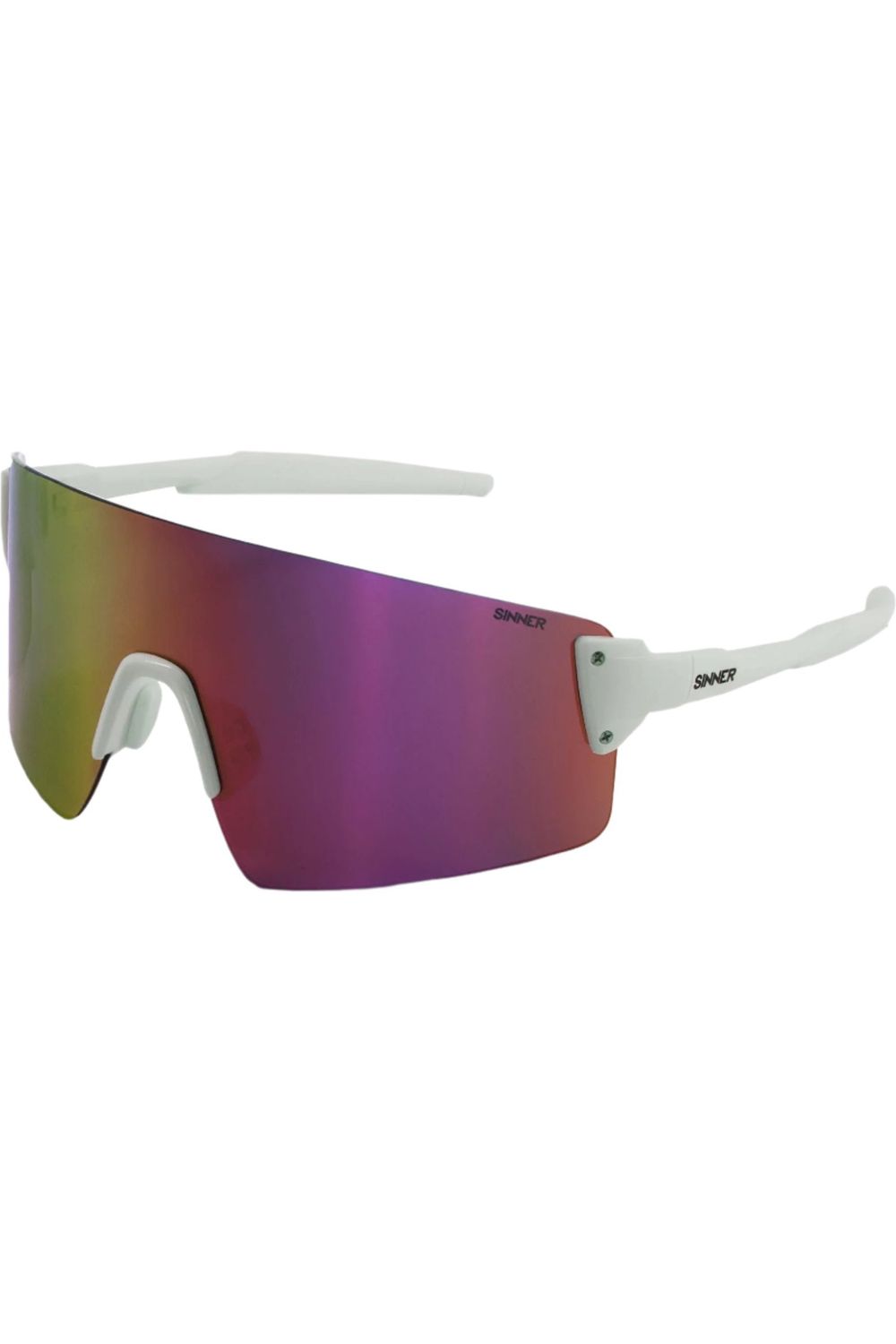 Sinner Snap Sunglasses Matte White-Pink Oil