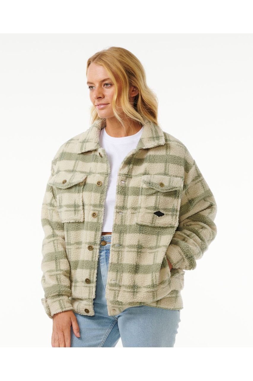 Rip Curl Sunrise Session Sherpa Jacket Sage