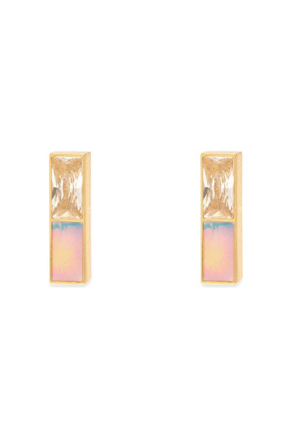 Pura Vida Tie Dye Stud Earrings Gold