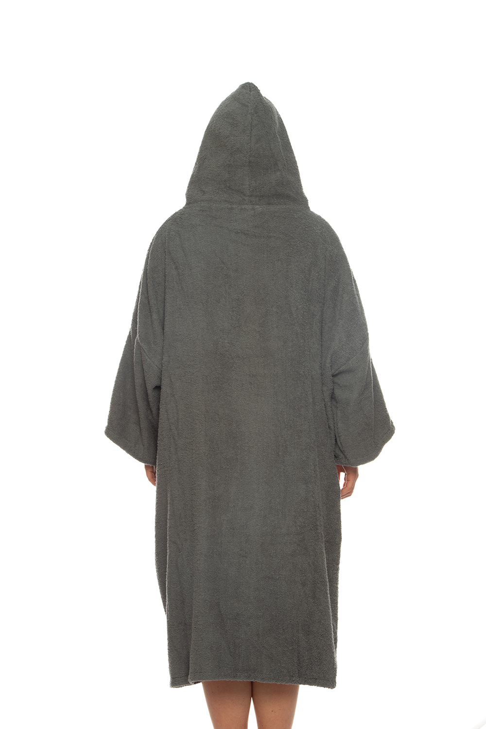 Tiki Adults Hooded Change Robe Grey