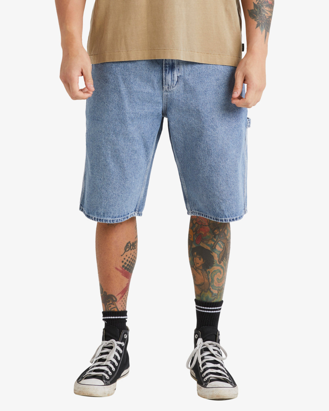 RVCA Americana Denim Short Broken Blue Wash