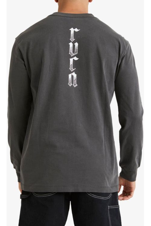 RVCA Lynes VA Long Sleeve T-Shirt Washed Black