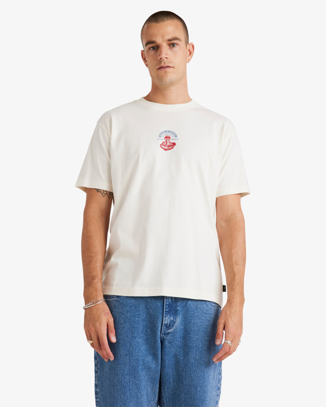 RVCA Charmer Short Sleeve T-Shirt Antique White