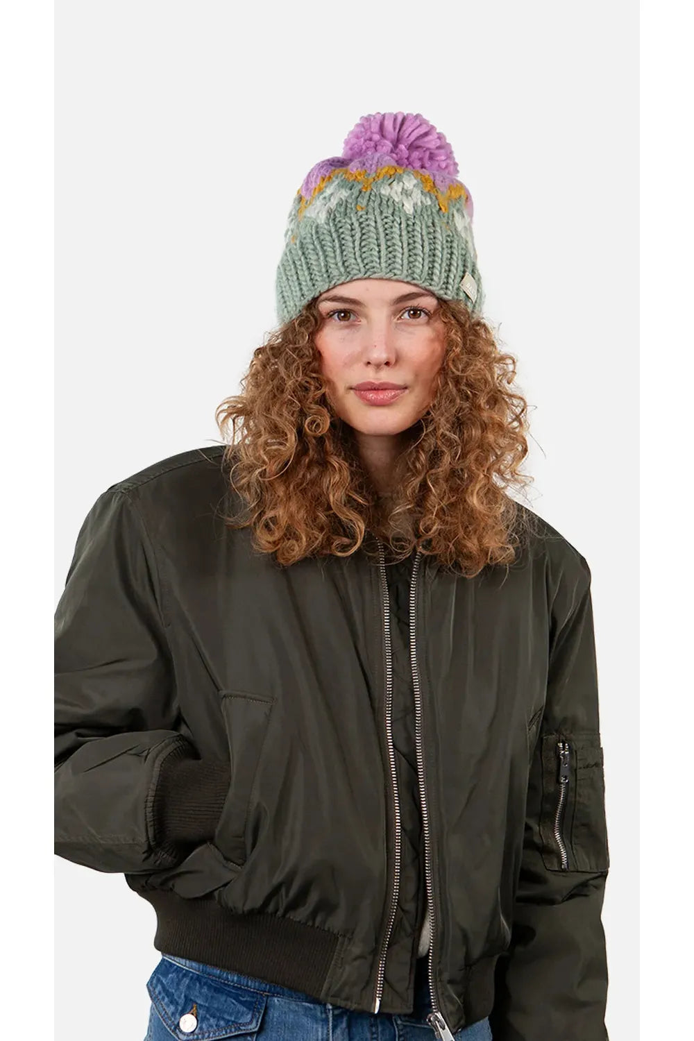 Barts Curley Beanie Pale Army