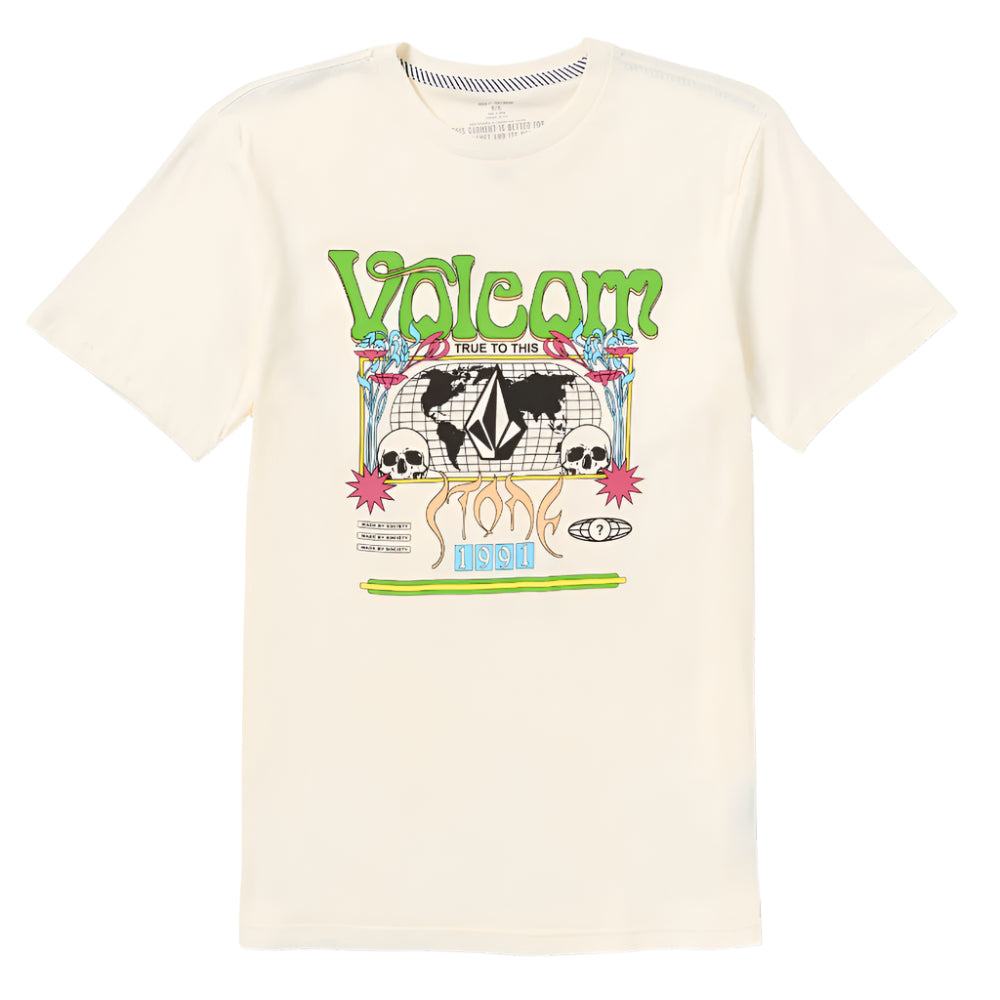 Volcom Worldly Short Sleeve T-Shirt Off White