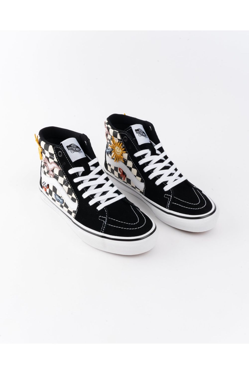 Checkerboard sk8 hi vans hotsell