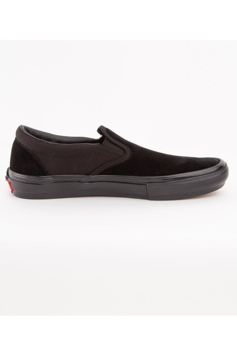 Suede black slip on vans online