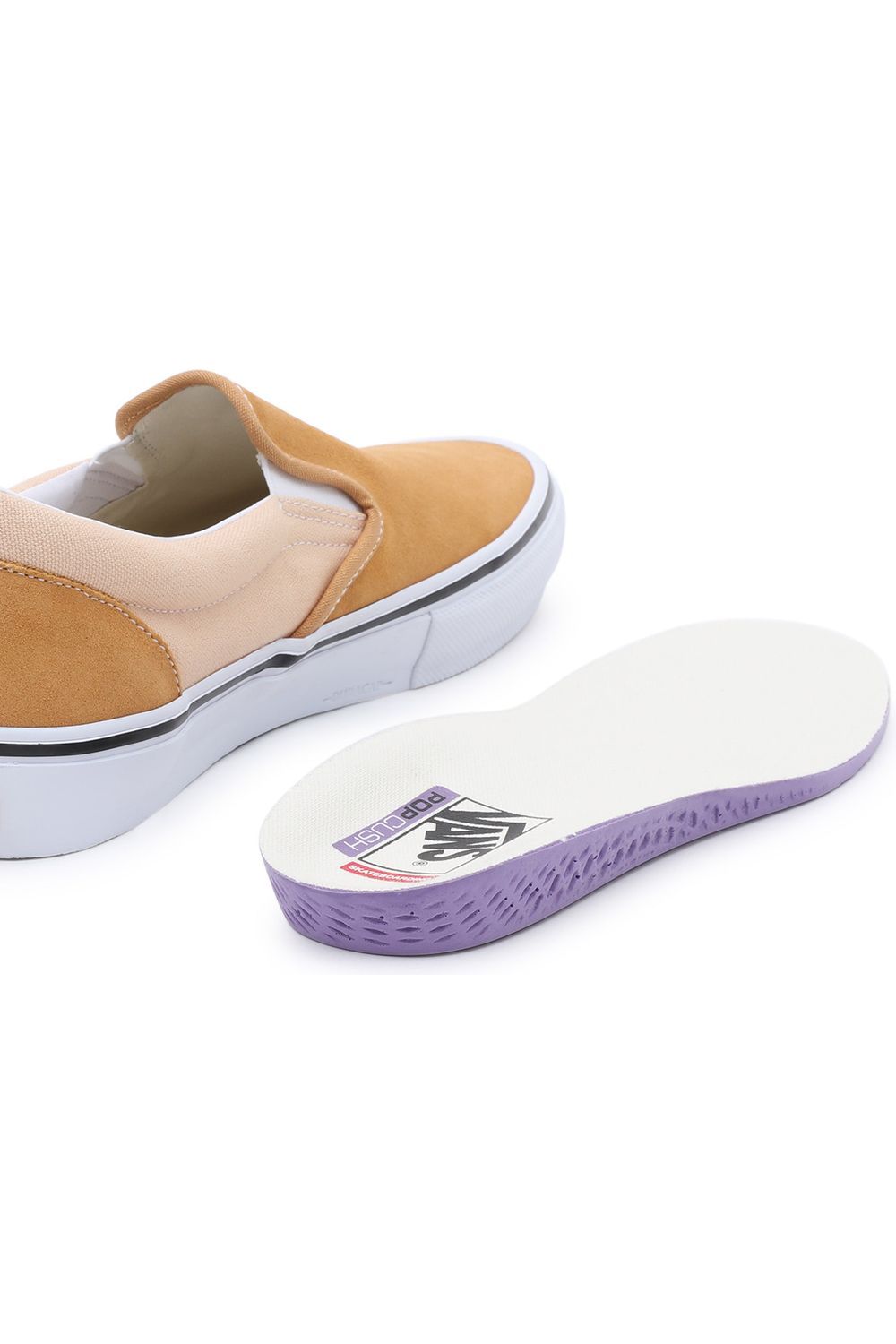 Peach vans 2025 slip ons